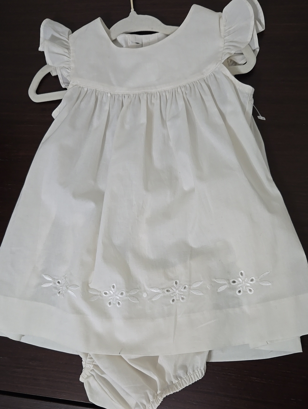 Luli & Me Eyelet White Dress